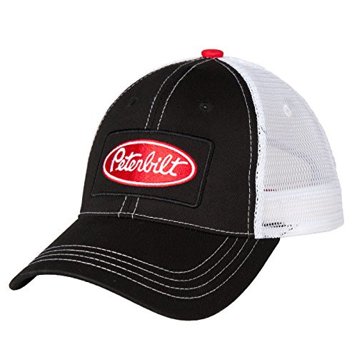 BDA Peterbilt Motors Patch Color Trucker Snapback Mesh Cap Red/White