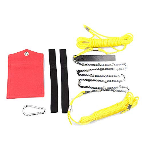 Hand Chain Saw High Limb Tree Branch Portable Cutting Tool 48 Inch Folding Outdoor Survival Gear with Two Ropes for Garden Camping Hiking Hunting Hand Chain Saw High Limb Tree Branch Portable Cutting Tool 48 Inch Folding Outdoor Survival Gear with Two Ropes for Garden Camping Hiking Hunting