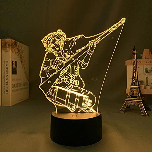 Attack on Titan 4 Sasha Braus Japanese Anime Light Sign LED 3D Illusion Lamp 16 Colors. with Remote Control- USB Charging.Child Bedroom Decor Night Light . Attack on Titan 4 Sasha Braus Japanese Anime Light Sign LED 3D Illusion Lamp 16 Colors. with Remote Control- USB Charging.Child Bedroom Decor Night Light .