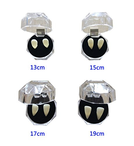 4 Pair Vampire Teeth Fangs Dentures for Halloween Party Cosplay Prop Decoration Party Favors