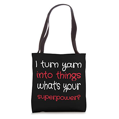 Funny Knit and Crochet Knitter Crocheter Design Tote Bag