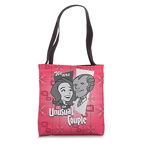 Marvel WandaVision Wanda and Vision Mid-Century Modern Tote Bag
