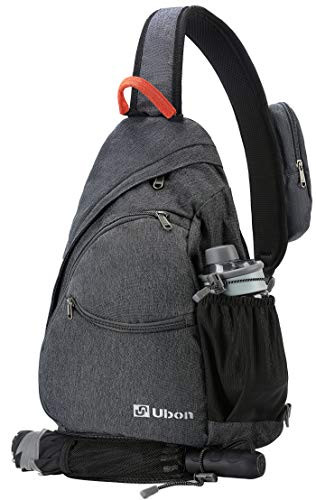 Ubon Sling Bag Crossbody Sling Backpack Chest Bag Casual Rucksack Hiking Daypack Gray