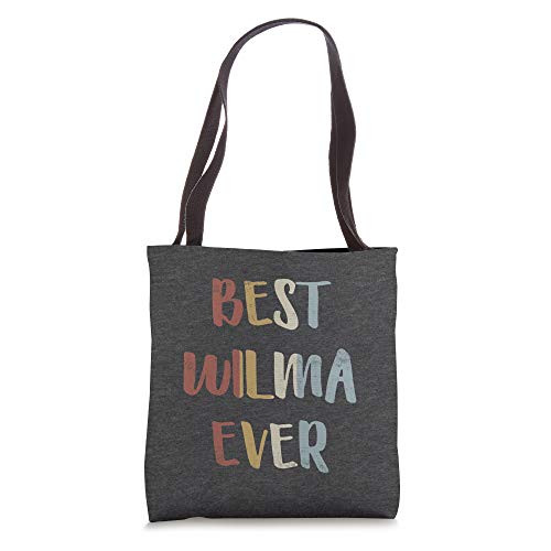 Best Wilma Ever Retro Vintage Name Gift Dark Heather Gray Tote Bag