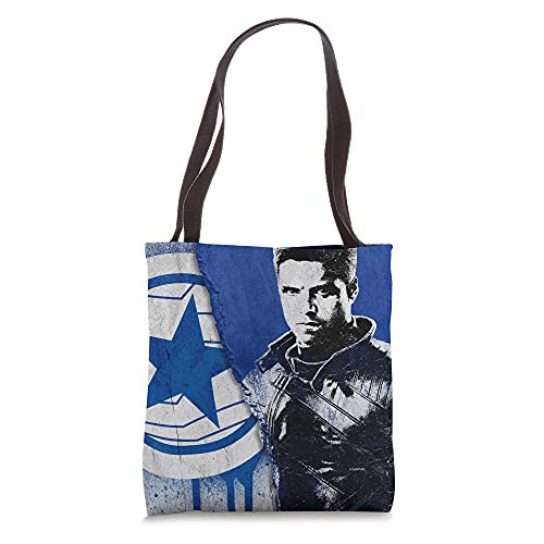 Marvel The Falcon and The Winter Soldier Bucky Barnes Blue Tote Bag