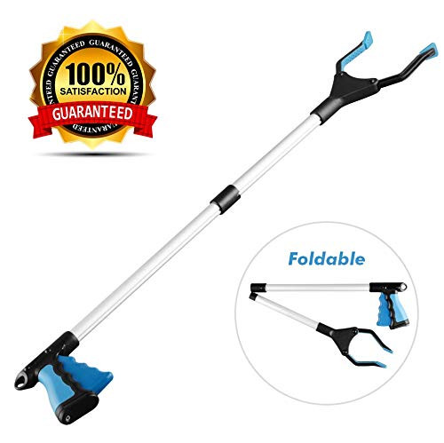 Grabber Reacher Tool, Reacher Grabber, Grabber Tool for Elderly, 32" Foldable Litter Picker, Garden Grabber, Arm Extension, Lightweight Mobility Aid, Extender Gripper Tool (Blue) Grabber Reacher Tool, Reacher Grabber, Grabber Tool for Elderly, 32" Foldable Litter Picker, Garden Grabber, Arm Extension, Lightweight Mobility Aid, Extender Gripper Tool (Blue)