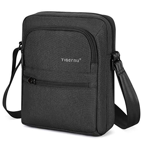 BAIGIO Men's Messenger Bag Small Crossbody Bags Travel Bag Man Purse Casual Sling Pack Ipad Bag for Work Business College -Black- BAIGIO Men's Messenger Bag Small Crossbody Bags Travel Bag Man Purse Casual Sling Pack Ipad Bag for Work Business College -Black-