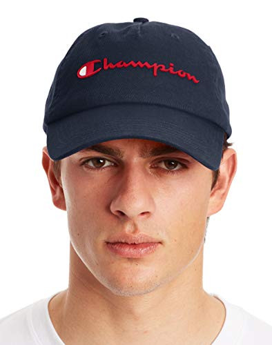 Champion Men's Ameritage Dad Adjustable Cap- Navy- One Size