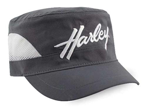 Harley-Davidson Women's Sport H-D Mesh Painter's Cap- Gray  and  White PC28854
