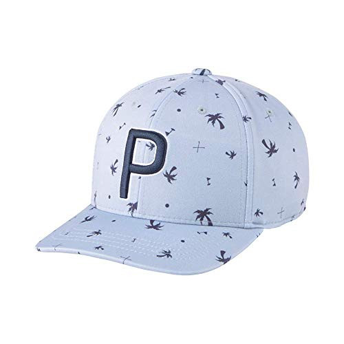 PUMA Golf 2021 Palms P Hat -Kids'- Peacoat-Quarry- One Size-