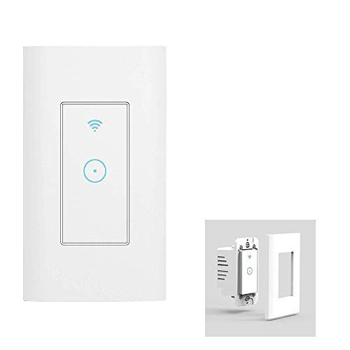 Smart Light Switch/Wifi Smart remote light switch - Wall Touch Switch, Wireless Voice Control and Timer Switch, Work with Amazon Alexa Echo and Google Home