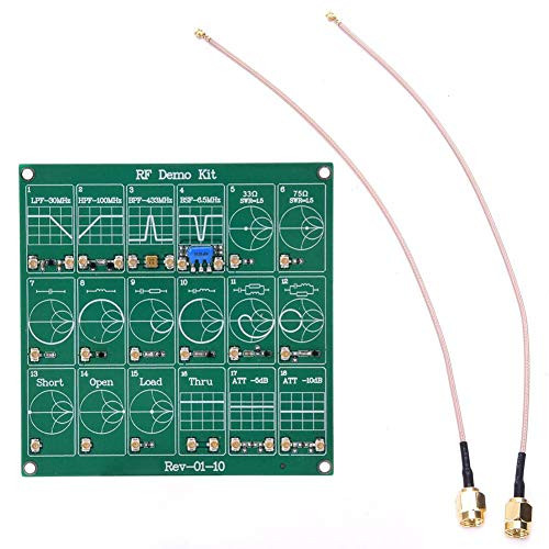 RF Test Board- 18 Functional Modules RF Demo Kit NanoVNA RF Test Module Vector Network Analyzer Board Filter/Attenuator Module