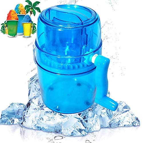 GGITOO Portable Hand Crank Manual Ice Crusher Shaver Kids Shredding Snow Cone Maker Machine Kitchen?Ice Shaver and Snow Cone Machine- Advanced Portable Manual Ice Crusher and Ice Shaver?14CM14CM20CM