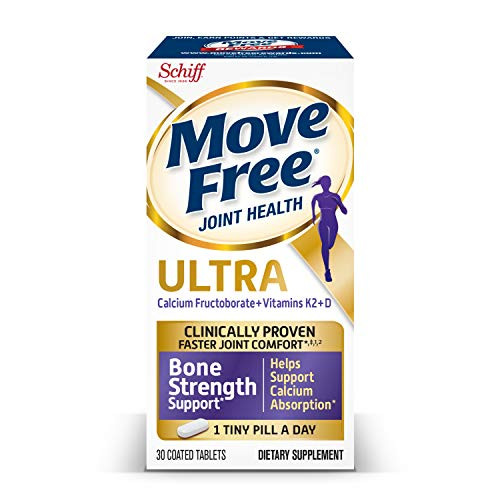 Vitamins D  and  K2 Plus Calcium Fructoborate Ultra Bone Strength Support* Tablets- Move Free -30 Count in A Box-- Clinically Proven Faster Joint Comfort??¹² in Just 1 Tiny Pill Per Day