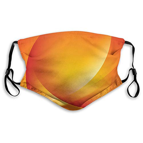 Comfortable Windproof mask-Orange-Colorful Smooth Twist Lines Sun Abstraction Energy Flow Waves Curves Art-Dark Orange Yellow-Printed Facial decorations for kids teens Comfortable Windproof mask-Orange-Colorful Smooth Twist Lines Sun Abstraction Energy Flow Waves Curves Art-Dark Orange Yellow-Printed Facial decorations for kids teens