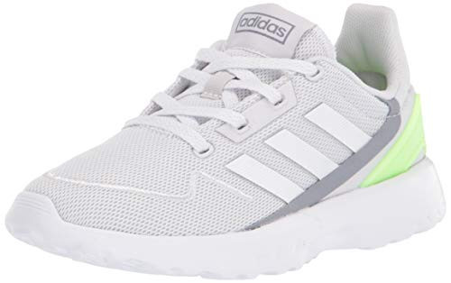 adidas Unisex-Adult Nebula Zed K Sneaker- Dash Grey/FTWR White/Signal Green- 11.5K M US