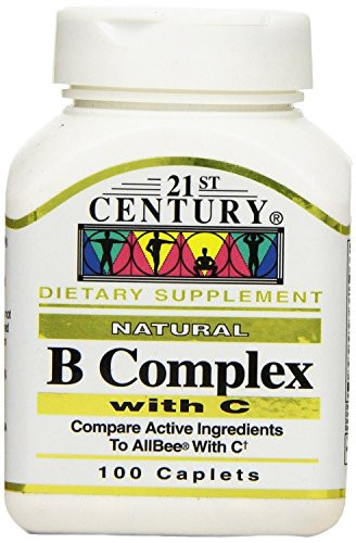 21st Century B Complex with Vitamin C Tablets- 100-Count -3 Pack-
