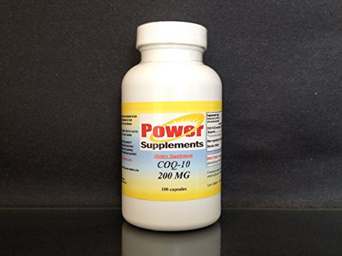 CoQ-10 Q-10 coq10 CO Q10 co-Enzyme 200mg - Various Sizes. Made in USA. -1 Bottle - 100 Capsules-