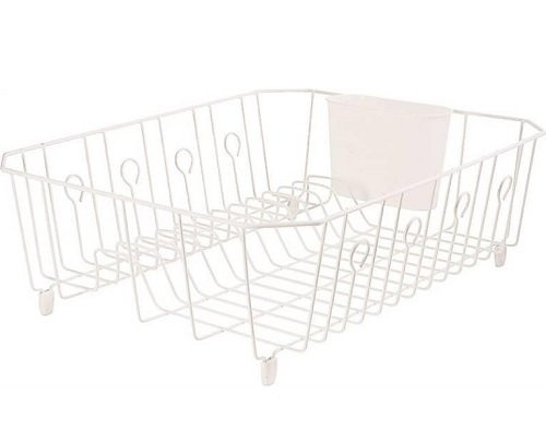 Rubbermaid 6032-ar-wht Dish Drainer- White Wire- Large