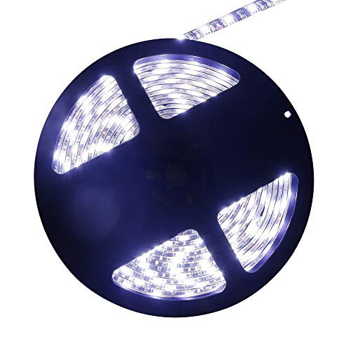 Lighten Glimmer Waterproof 5M 16.4Ft 300LEDs DC12V Black PCB 5050 LED Strip Lights Pack of 5M Cool White Lighten Glimmer Waterproof 5M 16.4Ft 300LEDs DC12V Black PCB 5050 LED Strip Lights Pack of 5M Cool White