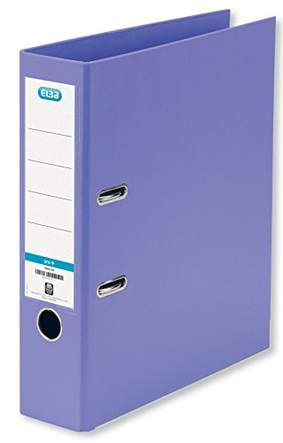 Elba A4 StrongLine Plastic on Board Lever Arch File- 70 mm Spine- Purple- 1 Folder