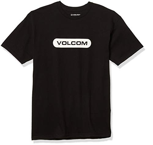 Volcom Men's New Euro Short Sleeve Tee- Black- Small