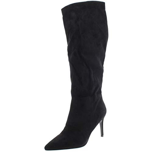 Steve Madden Womens Kimari Faux Suede Tall Dress Boots Black 7 Medium -B-M-