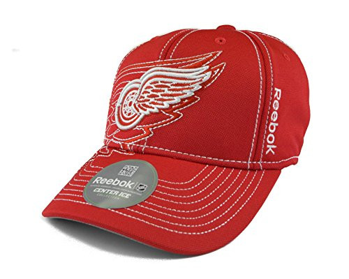 Reebok Detroit Red Wings Red Draft Cap Fitted Hat -Adult S/M- - M250Z