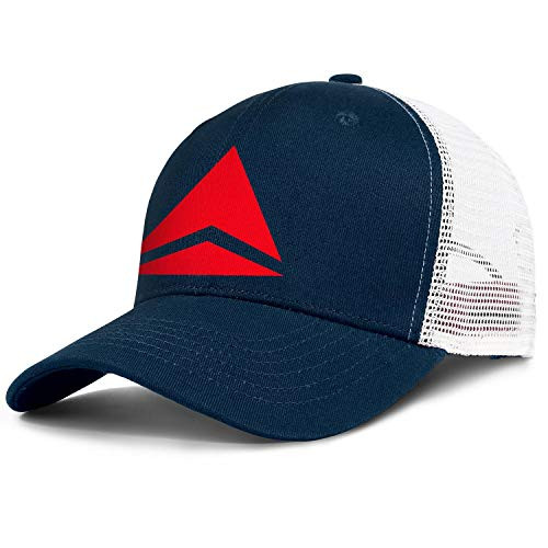 Unisex Baseball Hats Trucker Cap Delta-Airlines-Triangle-Logo- Sports Adjustable Back Dad Hat Snap Mesh Cap