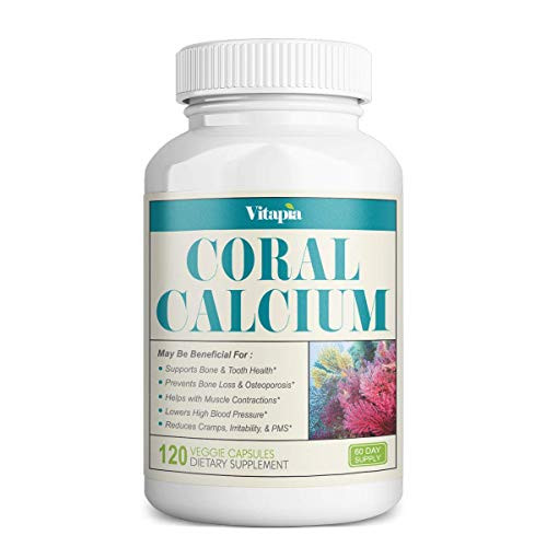 Vitapia Coral Calcium 1000mg - 120 Veggie Capsules - Non-GMO - Promotes Healthy PH Balance - Supports Healthy Bones and Healthy Teeth Vitapia Coral Calcium 1000mg - 120 Veggie Capsules - Non-GMO - Promotes Healthy PH Balance - Supports Healthy Bones and Healthy Teeth