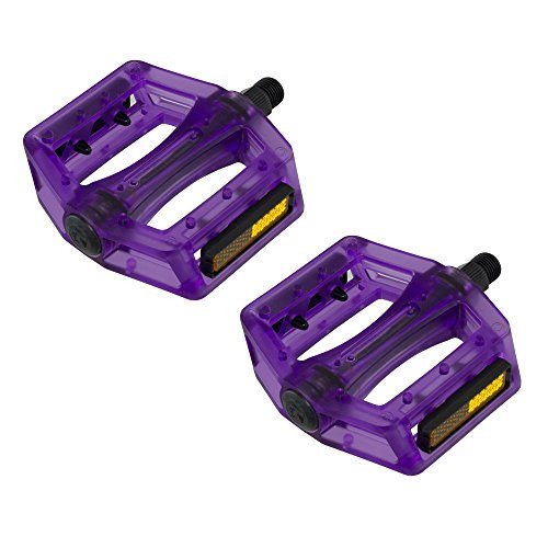 Fenix Translucent Bike Pedals- 9/16inch- Various Colors -Purple-
