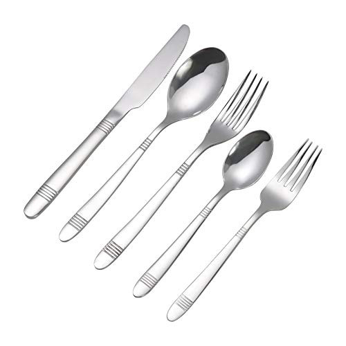 Callyne Cutlery Stainless Steel- 30-Piece Flatware Sets- Service for 6