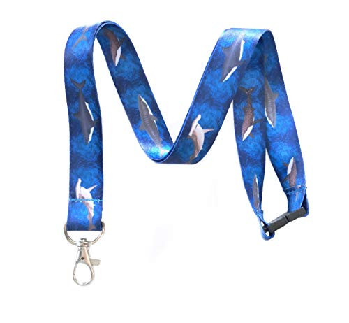 Shark Break Away Lanyard Key Chain Id Badge Holder