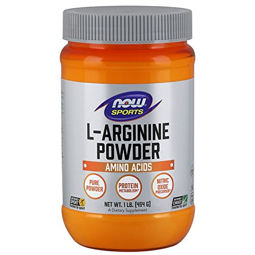 NOW Sports Nutrition- L-Arginine Powder- Nitric Oxide Precursor- Amino Acids- 1-Pound NOW Sports Nutrition- L-Arginine Powder- Nitric Oxide Precursor- Amino Acids- 1-Pound