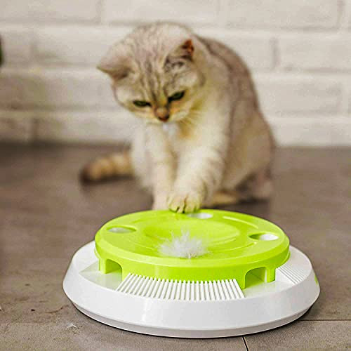 Pettom Smart Robotic Interactive Cat Toys Electronic Kitten Toy Rotating Feather Smart Indoor Freestyle Electronic Pet Toy Robotic Cat Toy with Replacement Feathers Pettom Smart Robotic Interactive Cat Toys Electronic Kitten Toy Rotating Feather Smart Indoor Freestyle Electronic Pet Toy Robotic Cat Toy with Replacement Feathers
