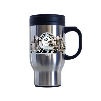 Siskiyou Sports New York Jets 18 oz NFL Stainless Steel Travel Mug