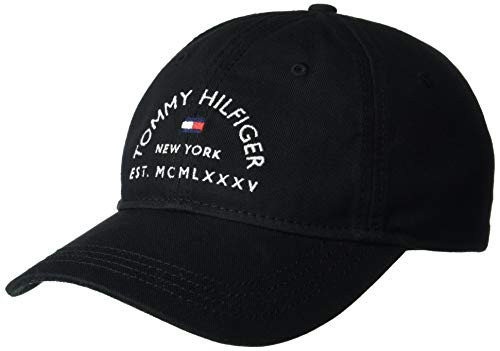 Tommy Hilfiger Men's Jagger Baseball Cap- Th Deep Black- OS