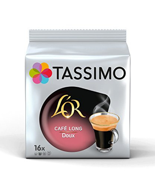 Tassimo L'Or Cafe Long Doux - Mild, Elegant, Subtle Coffee Discs for Tassimo Machine Tassimo L'Or Cafe Long Doux - Mild, Elegant, Subtle Coffee Discs for Tassimo Machine