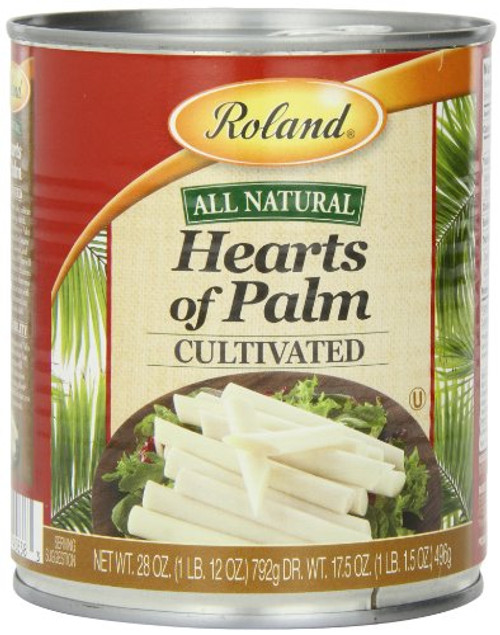 Roland Foods Canned Cultivated Hearts of Palm- Specialty Imported Food- 28-Ounce Can Roland Foods Canned Cultivated Hearts of Palm- Specialty Imported Food- 28-Ounce Can