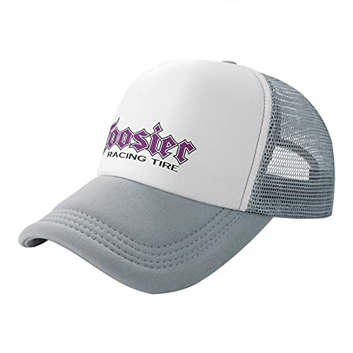 Hoosier Racing Tire Hat Trucker Mesh Baseball Cap Vintage Racing Caps Car Logo Snapback Hats Gray
