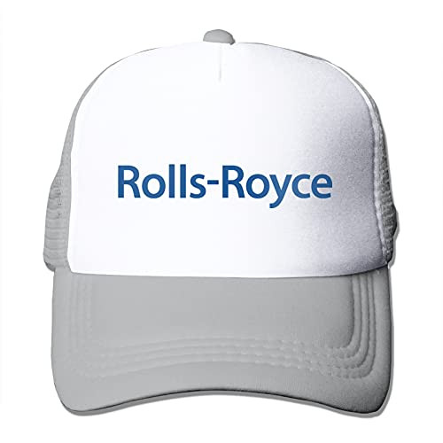 Rolls Royce Hat Trucker Mesh Baseball Cap Vintage Racing Caps Car Logo Snapback Hats Gray