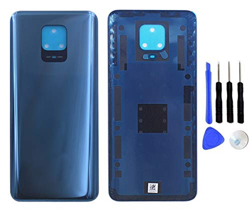 Iiseon Replacement for Battery Back Cover Rear Door Housing Case Compatible with Xiaomi Redmi Note 9S 6.67inch Blue