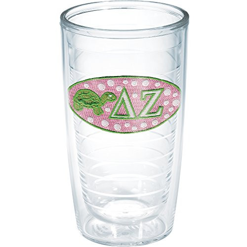 Tervis Greek Delta Zeta Sorority Tumbler, 16 oz, Clear