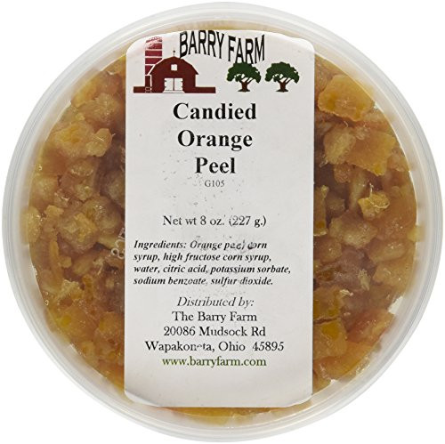 Candied Orange Peel- Diced- 8 oz.