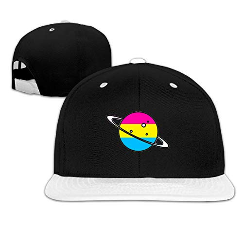 Snapback Hat Pansexual Pan Pride Flat Bill Hip Hop Baseball Cap White Snapback Hat Pansexual Pan Pride Flat Bill Hip Hop Baseball Cap White