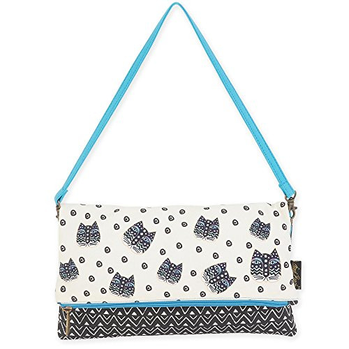 Laurel Burch Flap Clutch Handbag 5750 -C. Polka Dot Gatos- Laurel Burch Flap Clutch Handbag 5750 -C. Polka Dot Gatos-