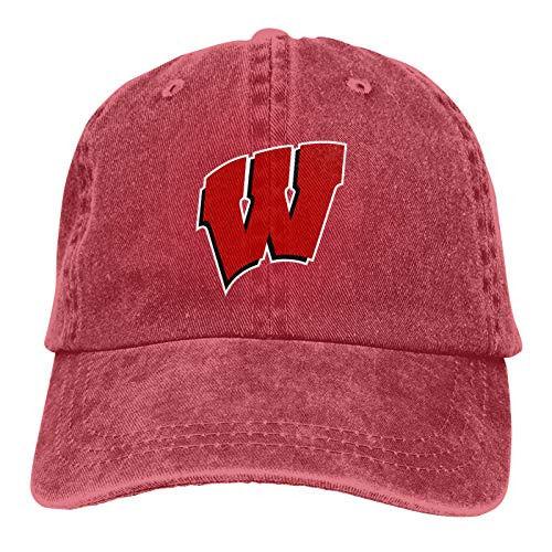Wisconsin Badger Home State Edition Casquette Hat Vintage Unisex Baseball Cap Trucker Fashion Hat for Adults Red Wisconsin Badger Home State Edition Casquette Hat Vintage Unisex Baseball Cap Trucker Fashion Hat for Adults Red