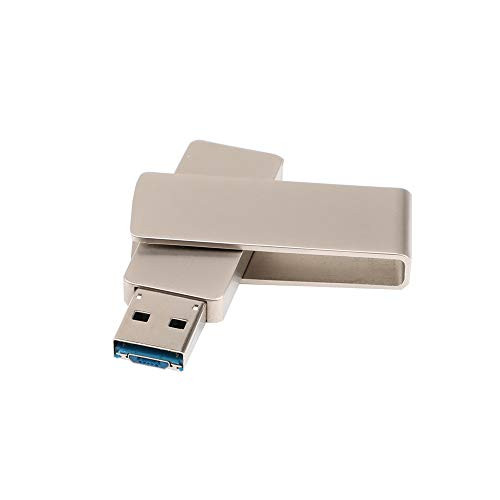 Leeofty 2 in 1 OTG USB Flash Drive 128GB Capacity U Disk for Smart Phone Memory Stick Pen Drive