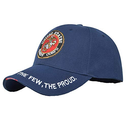 Marine Corps hat Embroidery Baseball Cap Visor hat -One Size- USMC Navy-