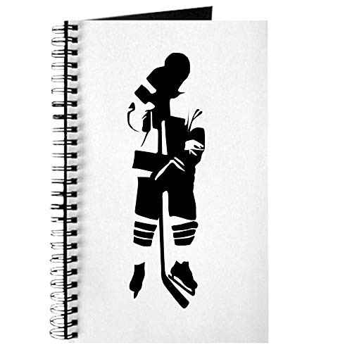 CafePress Hockey Player Spiral Bound Journal Notebook- Personal Diary- Blank